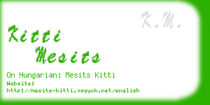 kitti mesits business card